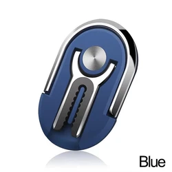 Universal Foldable Rotating Finger Ring Phone Holder (Blue)