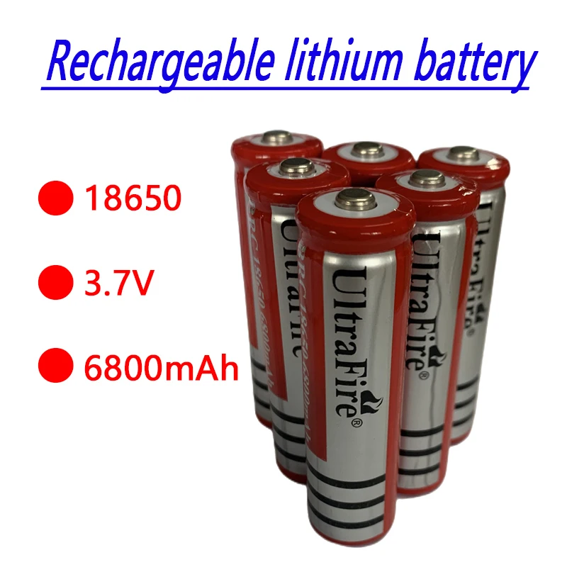 18650 Batterie 3,7V 6800Mah Muslimlimion Batterie Fuir Led Taschenlampe Batery Litio Batterie