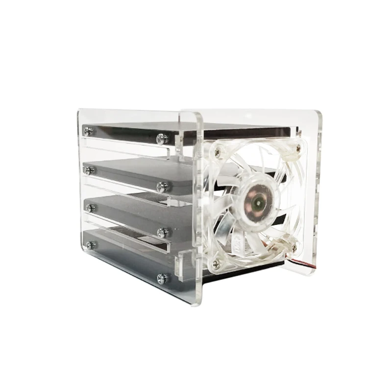 Chassis Accessories multi-disc 2.5inch hard drive cooling bracket transparent stacking hard disk external DIY 15mm thick SSD