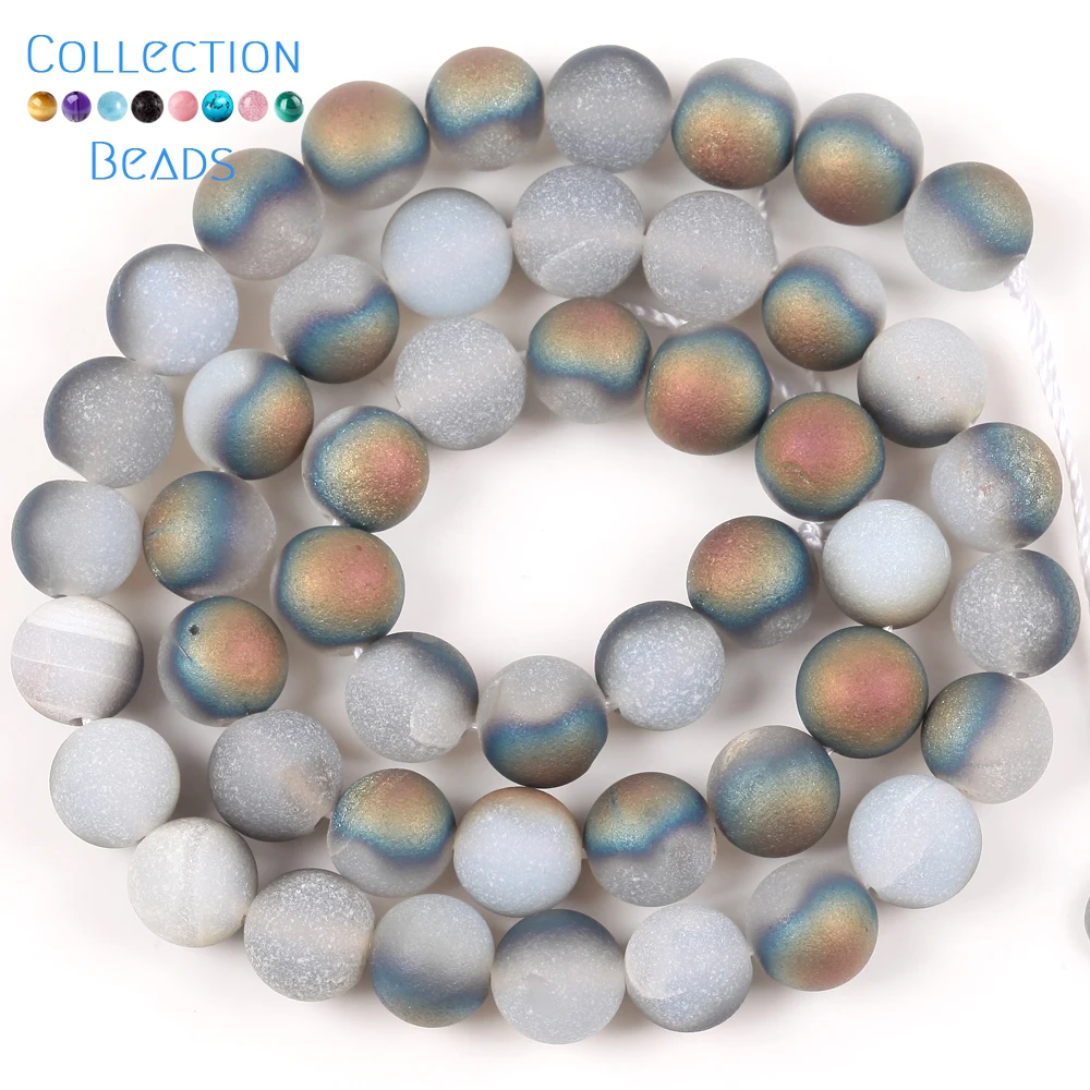 Vibrant Natural Stone Beads - Multi-Size Colorful Jaspers & Turquoises for DIY Jewelry & Bracelets