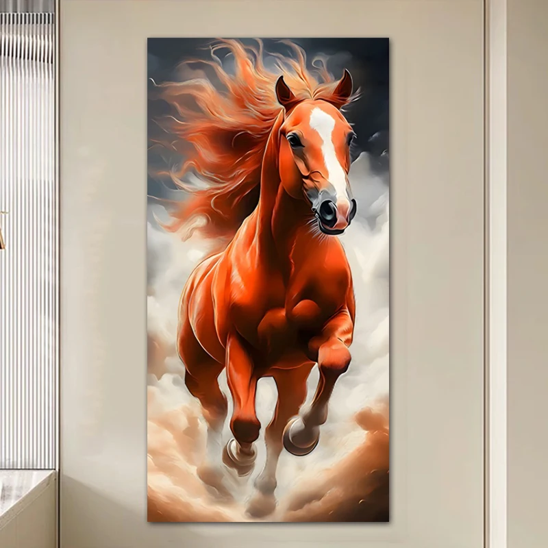 Decorative  Picture Hanging Artwork Self Adhesive Feng ui Wealth Attracting Home Decoration Modern Print on PP Paper