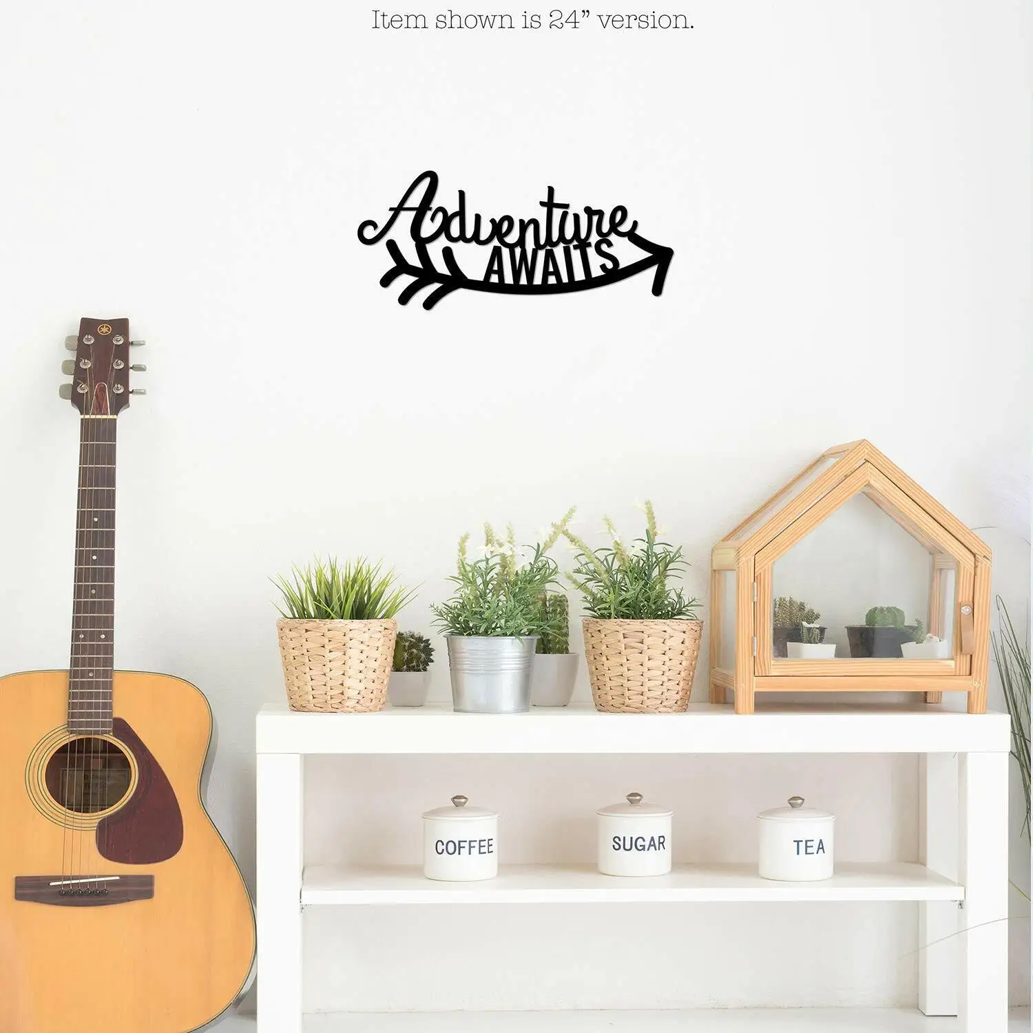 

Adventure Awaits - Beautiful Metal Home Decor Accent Metal Art Wall Sign