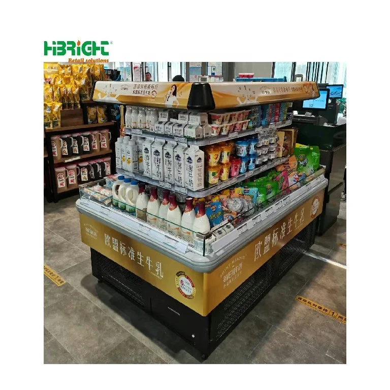 Customized Color Convenience Store Commercial Fridge Supermarket Island Freezer - Image 4