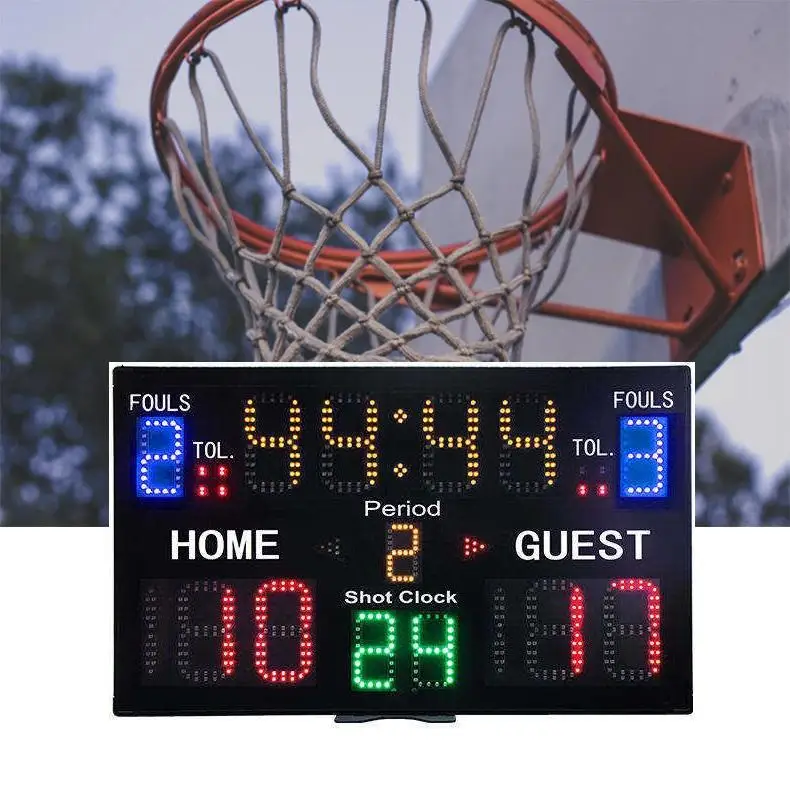 Multisport 11 & 15 Digits Electronic Scoreboard Tabletop Portable LED Score Board for Basketball Volleyball Table Tennis Scoring
