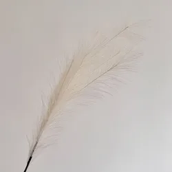 Artificial Pampas Reed Grass Faux Firework Flower Spray for Elegant Decor and Photography Prop (White)