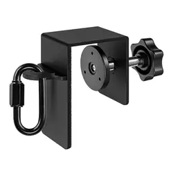Door Anchor for Resistance Bands - Sturdy Mount for Strength Training and Home Exercise (Black)
