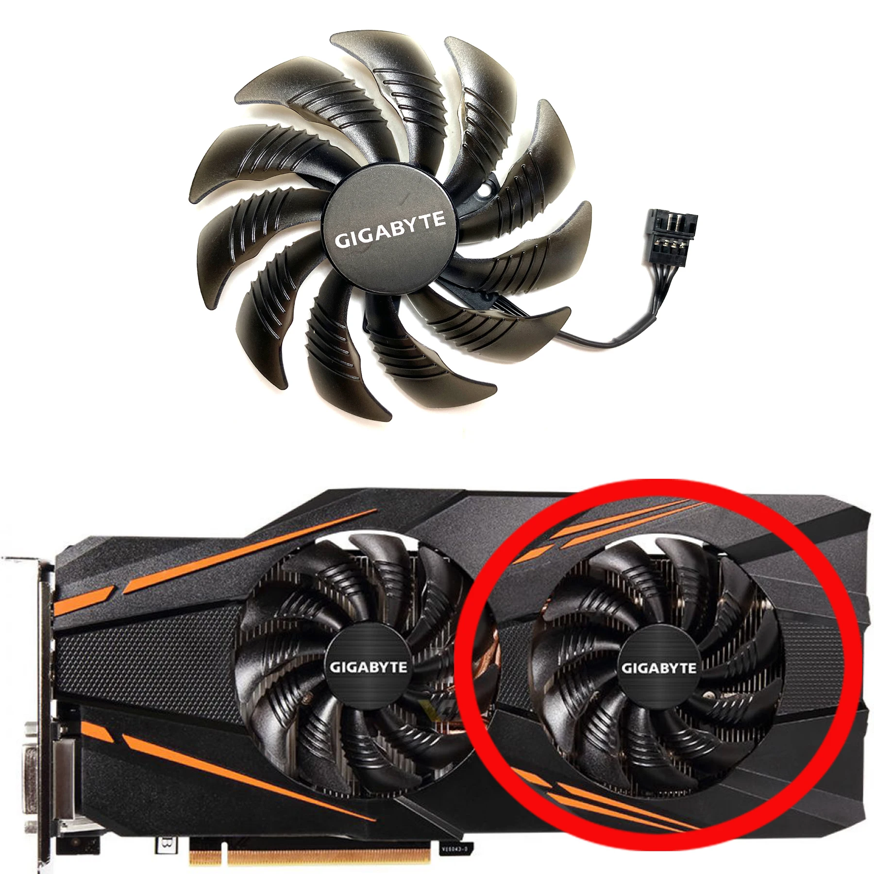 New For GIGABYTE GeForce GTX1070 1070ti WINDFORCE OC MINING