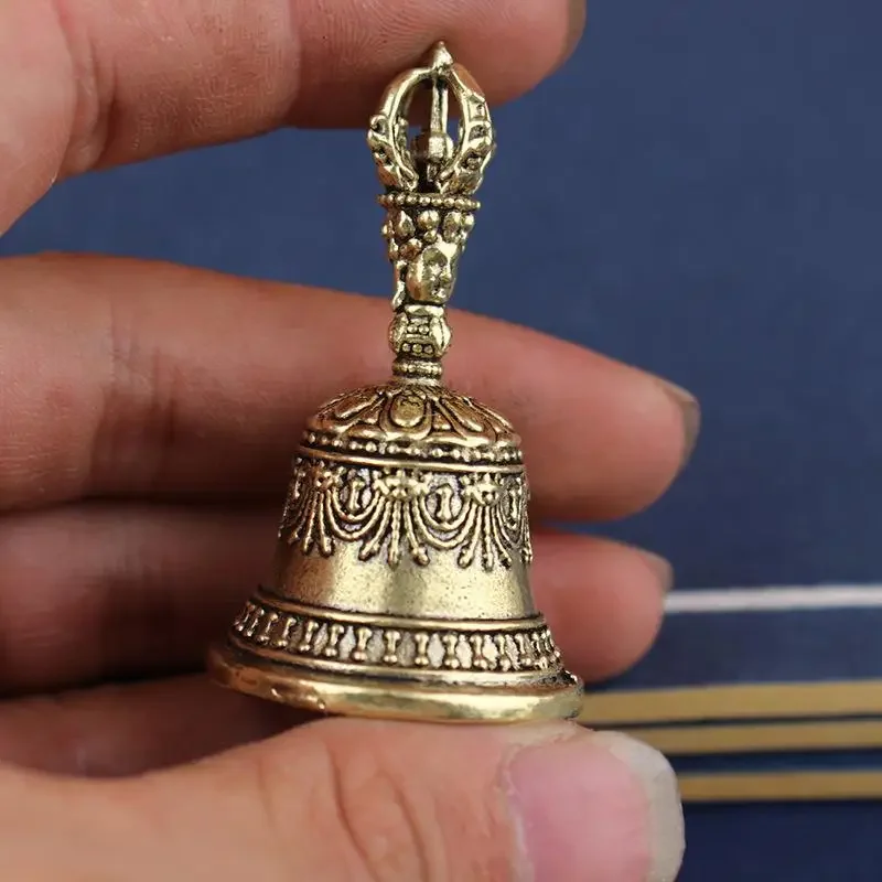 Retro Kupfer Glocke Windspiele Messing Handwerk Druckguss Fallende Windspiele Tibetische Bronze Glocke Ideen Kupfer Glocke Anhänger