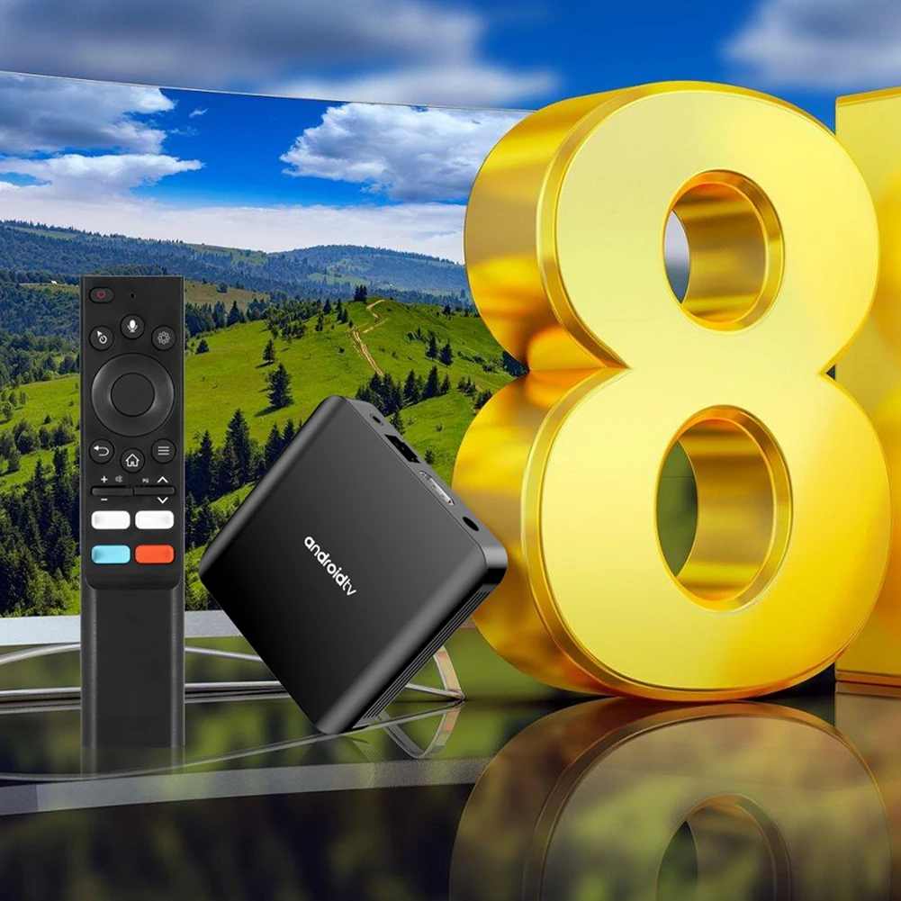 Android 14.0 4K TV Box TV98 ATV PLUS Media Player HD Set Top Box  2. 4G 5G Dual WIFI BT5.0 Allwinner H313 TV BOX with Remote