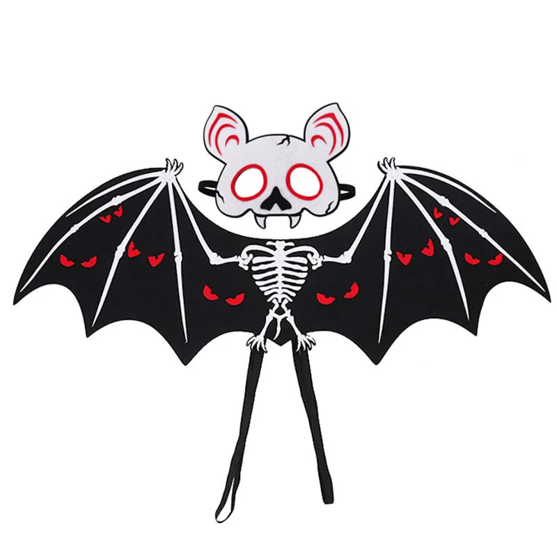 Children's Non-woven Wing Mask Set Halloween Ghost Festival Party Party Performance Props Dress Up