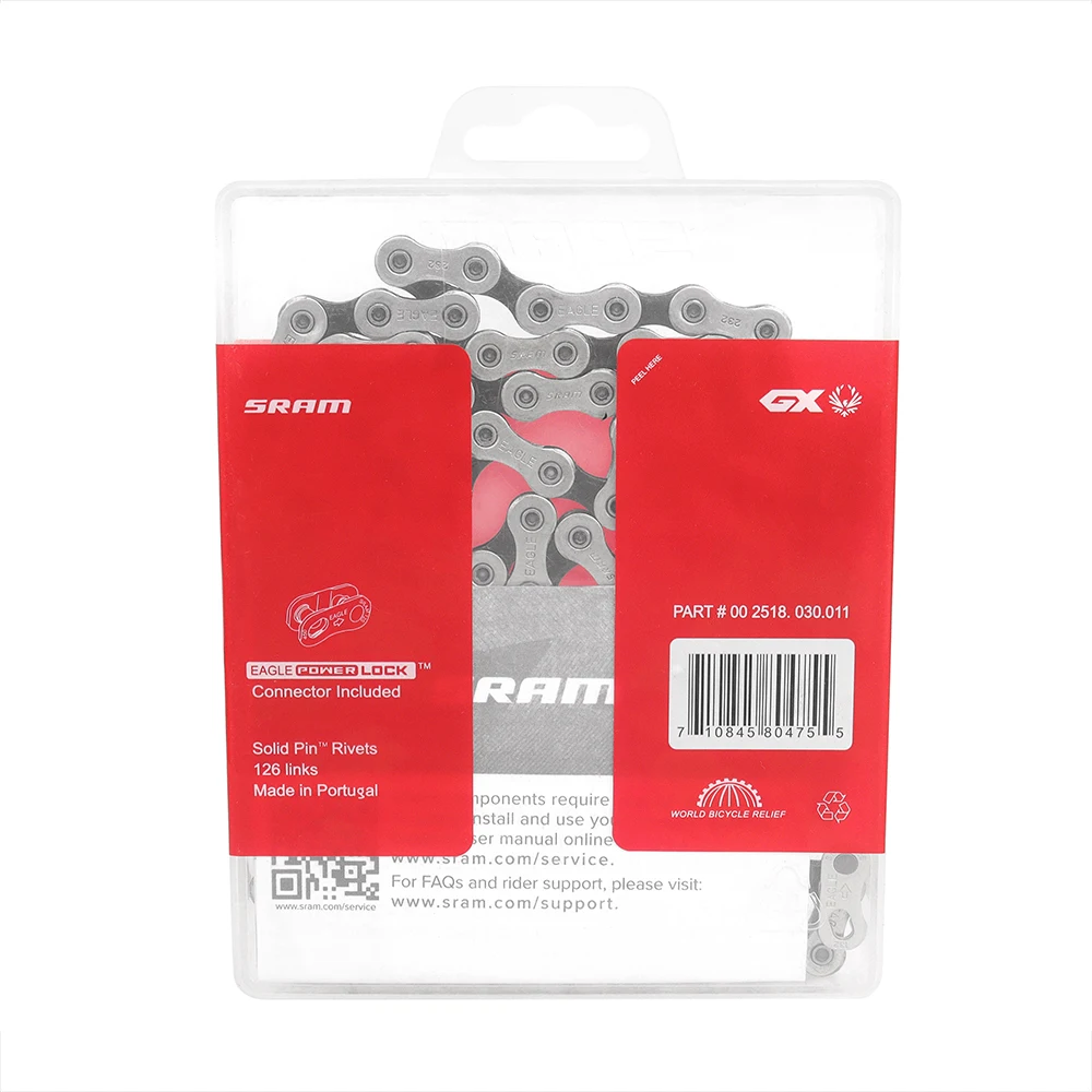 Bicycle Chain SRAM GX Eagle 12 Speed 126 Links PowerLock Solid Pin For MTB Road Bike Original Parts