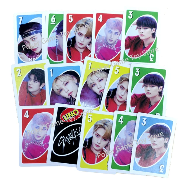 Board Game Uno Stray Kids Table Card Game Family Gathering Poker Toy for Girls Boys Photo Album Fans Fan Card Birthday Gift 3