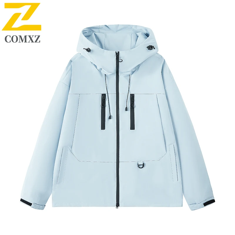 EiAO Windbreaker Dopamine Outdoor Unisex Oversized Hooded Waterproof Mountain Techwear for Hiking Camping Fishing Streetwear2025