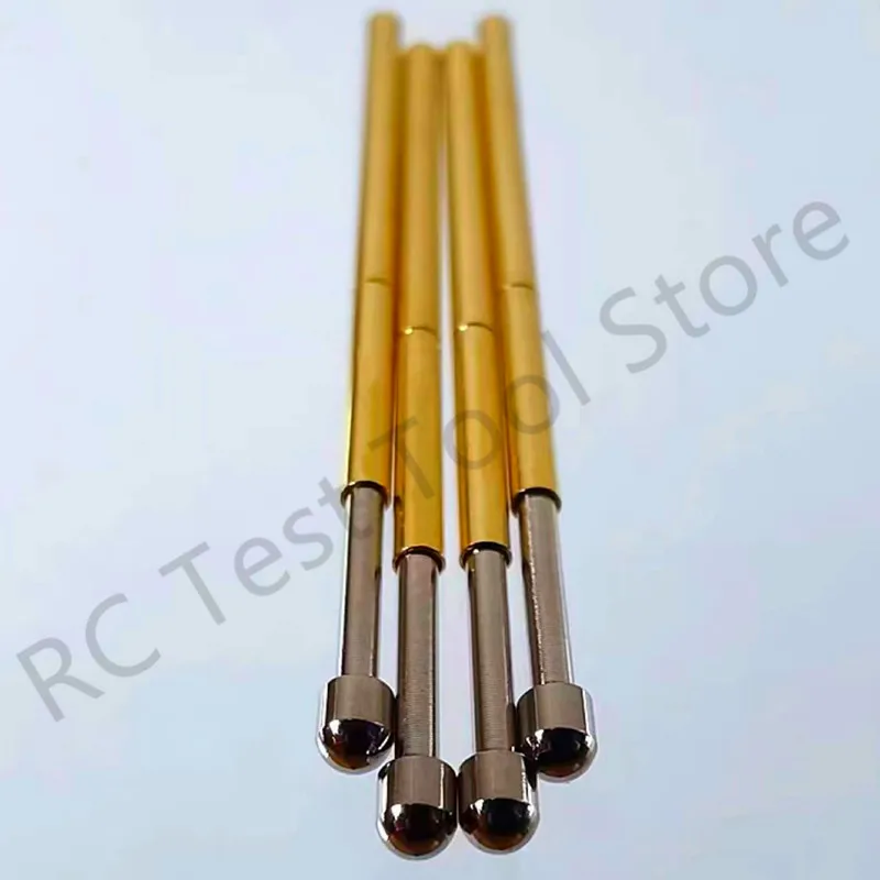 100PCS P100-D3 Nickel-Plated Spring Test Probe P100-D Round Head Dia 1.80mm Spring Test Pin Pogo Pin Dia 1.36mm Length 33.35mm