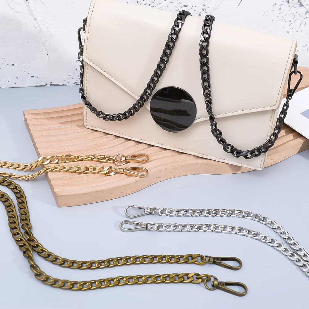 Metal Aluminum Bag Chain for DIY Hand-Woven Handbag – 120cm Detachable Strap Accessory