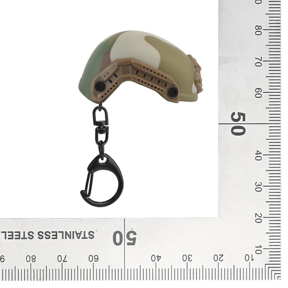 Tactical Fast Helmet Model Keychain Key Ring Mini Portable Bottle Opener Keychain Backpack Charm Military Fan Accessories Gift tactical keychain,key ring