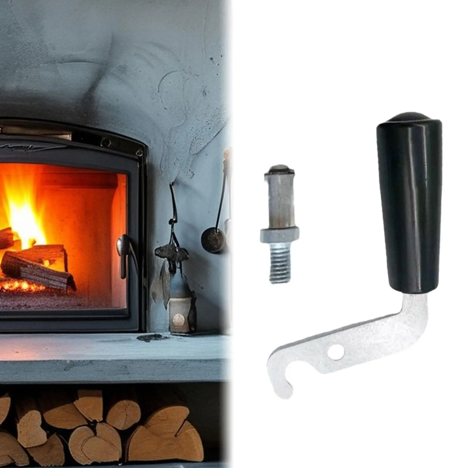 Fireplace Door Handle Accessories Fireplace High Temperature Resistance