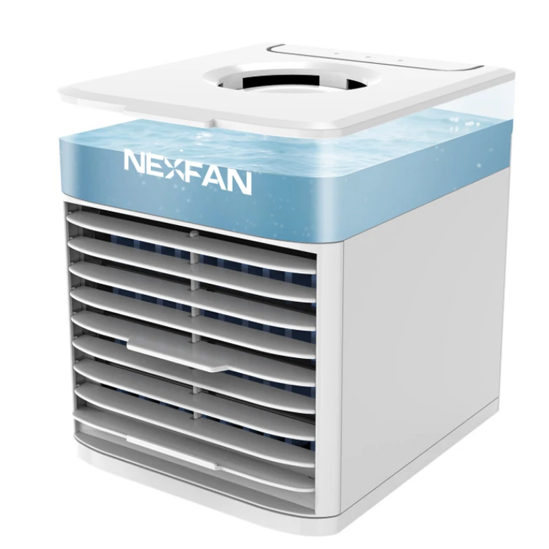 Description Picture 2 of itemElectric Fan Portable Fan 3-Speed Colorful LED air conditioners Ice Humidification Spray Antibacterial Night Light USB Fan