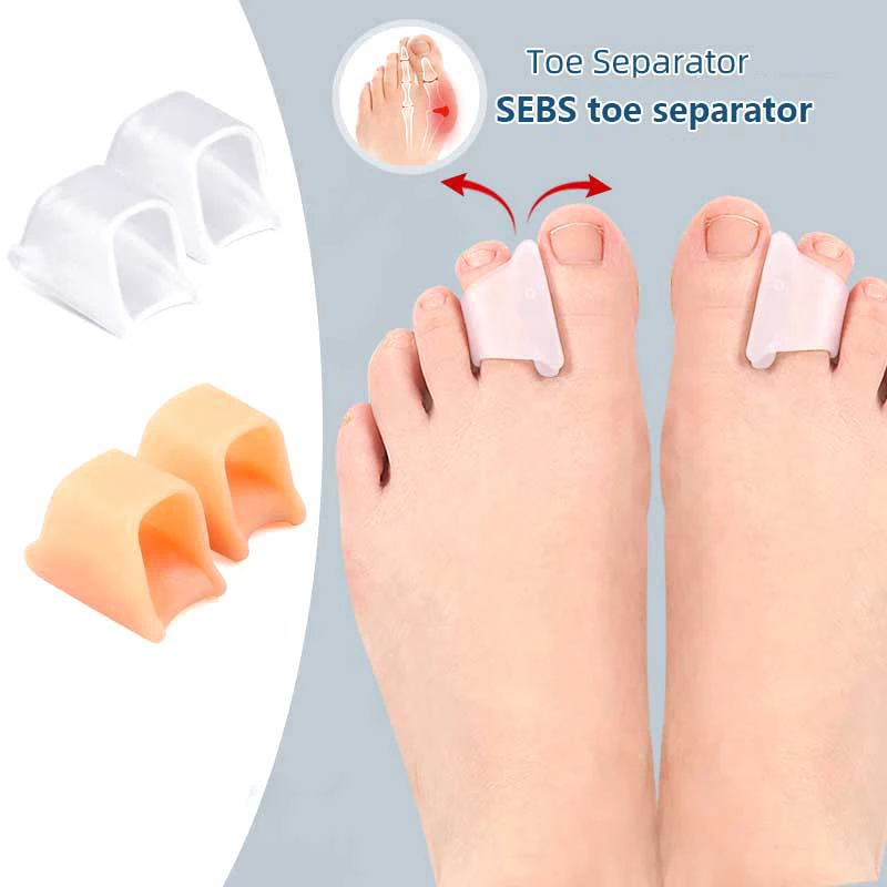 2Pcs Hammer Toe Straightener Hammertoe Corrector For Curled Crooked Bent And Claw Toes Lift Toe Tip Cushion Foot Care Tool