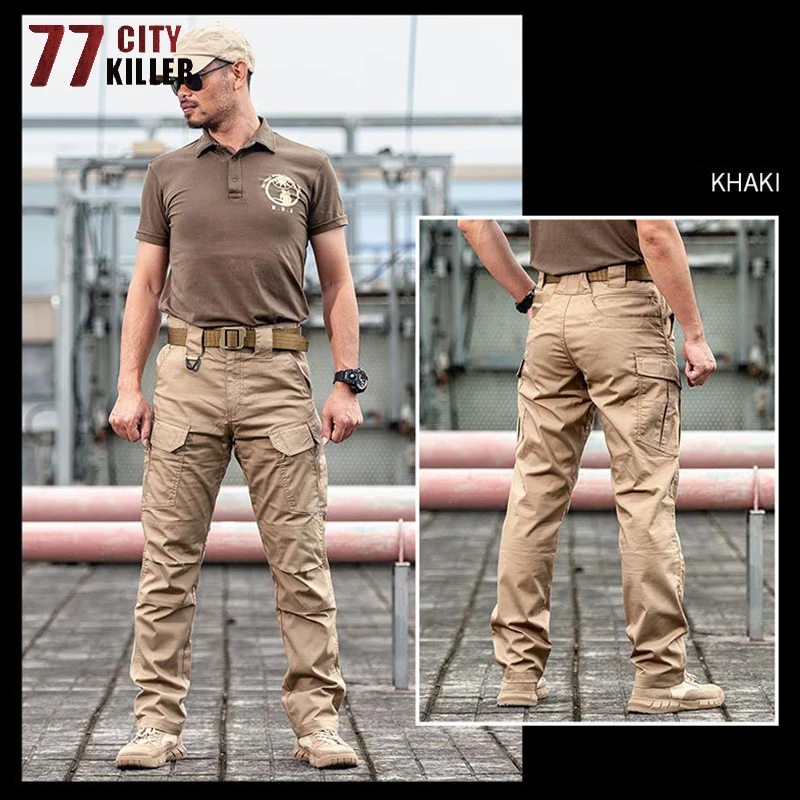 Pantalon Tactique Ix11 En Coton Pour Homme, Élastique, Multi-poches, Cargo,  Imperméable, Combat, Swat, Armée, Travail, Militaire - Pantalons  Décontractés - AliExpress