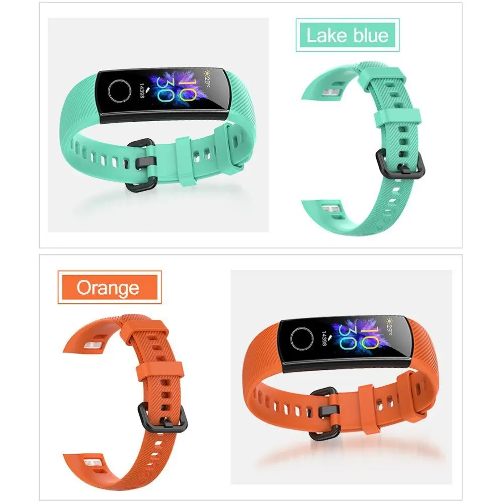 Sporty Colorful Silicone Replacement Strap for Honor Band Smart Accessories