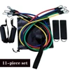 11-Piece Set Resistance BandsTensioner Pull Rope Fitness Multi-function Tensioner Suit Muscle Training Belt Elastic Sleeve Bands 5