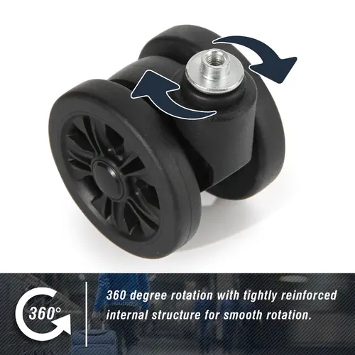 1/2Pcs STLN-2 Trolley Caster Replacement Suitcase Luggage Box Wheels Double Row 360° Spinner Repairing Kit Heavy Duty Wheels - Image 3