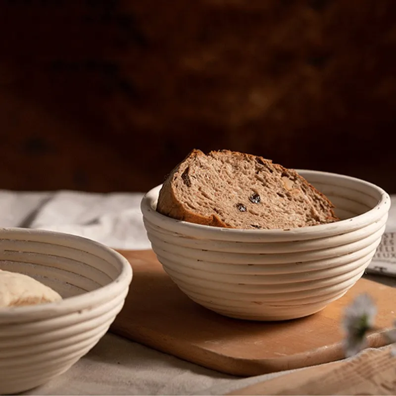 Oval/Round Natural Rattan Fermentation Bread Basket Dough