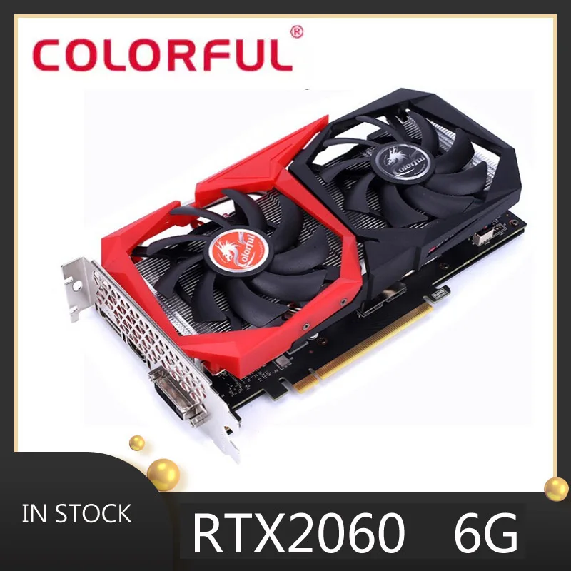 

Color gigabyte RTX 2060 6g 192bit gddr6 500w nvidia geforce video card plate graphics CARDS on the rx580 1070 gpu 1660 2070s