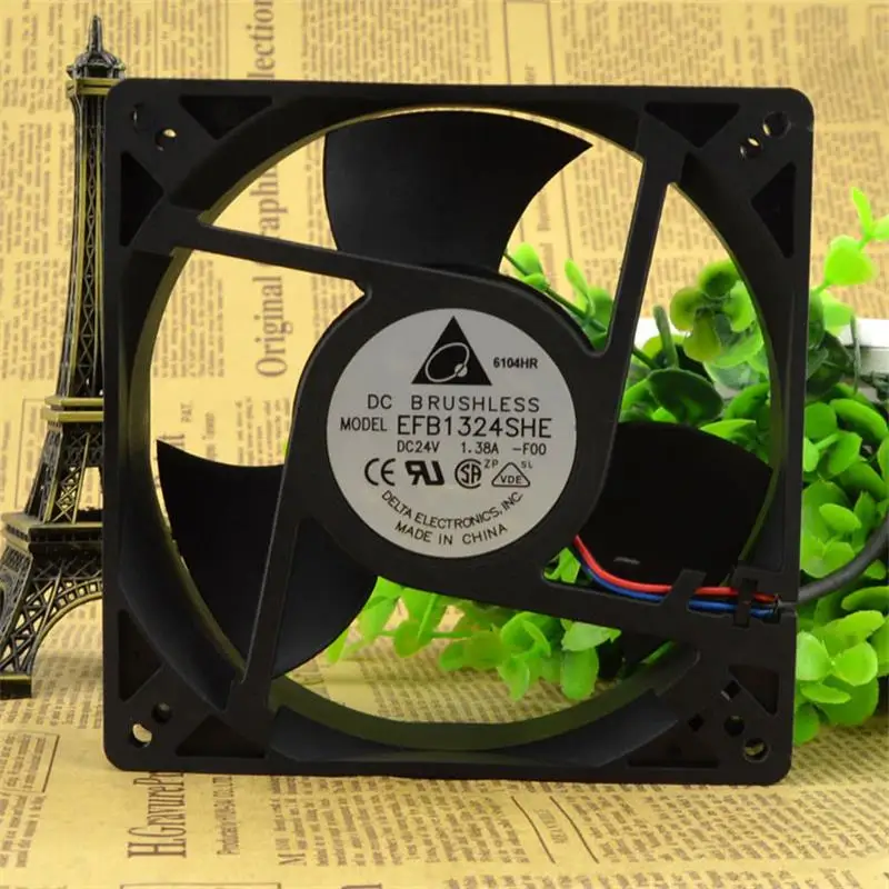 New For Delta EFB1324SHE 24V 1.38A 127*127*38MM High Air Volume Axial Flow Inverter Fan