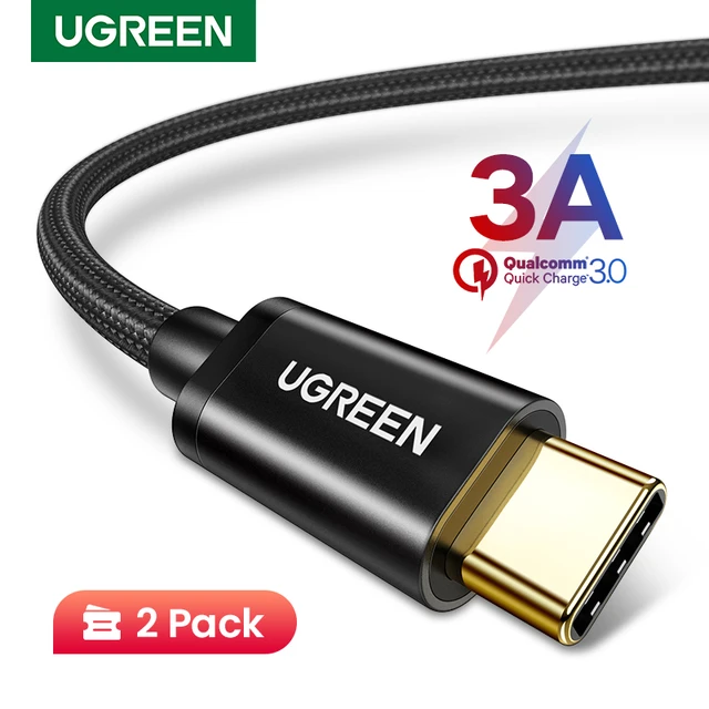 UGREEN Lot de 2 Câble USB C vers USB C PD 100W 5A 20V Câble USB