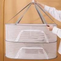 4 Layer Fish Hanging Basket Removable Fine-Grained Grid for Flowers Buds Plants Organizer Drying for Fish/Vegetables/Fruit/Herbs 1