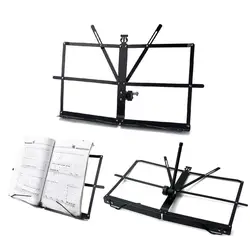 Desktop Music Stand Short Foot Foldable Tabletop Metal Sheet for Guitar Piano Violin Guitar Holding Stand Diy Parts & Accessory