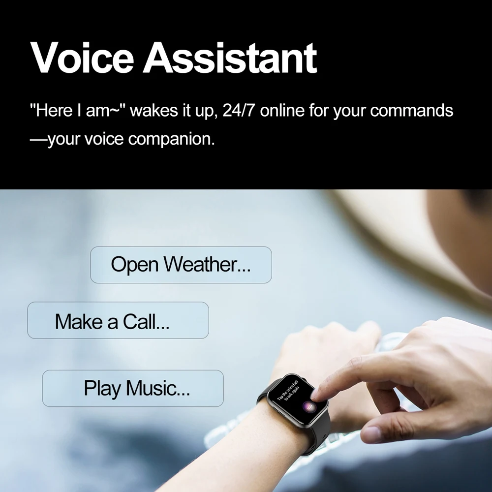 2025 New Smart Watch Men GPS Sports Waterproof Watch Health Heart Rate AI Voice Assistant Bluetooth Call HD Smartwatch IOS