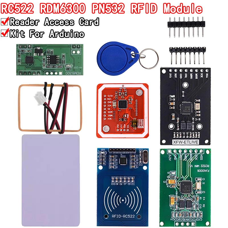 NFC RFID modul RC522 MFRC-522 PN532 RDM6300 soupravy S50 13.56 mhz 125khz 6cm s cenovky SPI napsat & číst pro arduino uno 2560