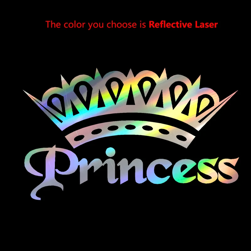 Vinyl stickers self adhesive stickers car stickers window stickers cute hot pink princess crown vinyl sticker car window decoration laptop stickers decor