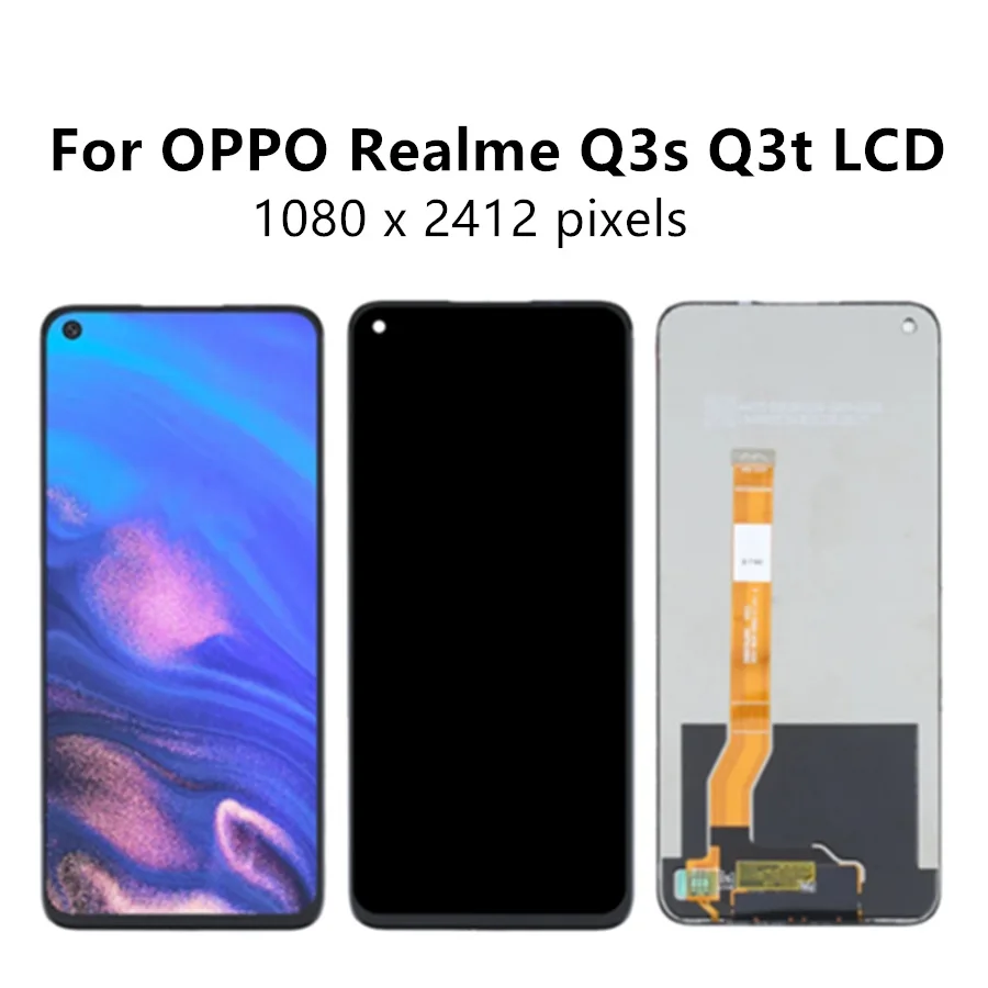 

6.6-inch For OPPO Realme Q3s RMX3463 RMX3461 Q3t RMX3462 LCD touch screen replacement digital component screen assembly sensor