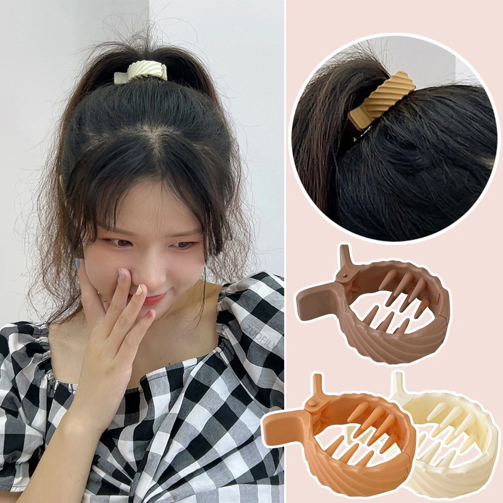 2022 New Hair Claws Girl High Ponytail Clip Fixed Hairpin Claw Clip Plastic  Resin Hair Accessories Simple Hair Styling Tools - Hair Clips - AliExpress