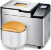 Bread Maker Machine with Ceramic Nonstick Pan, 19 Menus, 2 Pound Stainless Steel Breadmaker with Glass Touch Panel, Gluten Free, 1