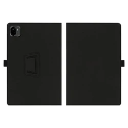 Black Slim Folding Stand Case with Hand Strap for 13 - Inch Tablets - Full Protection Cover (Black)
