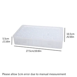 Set of 5 Clear Lockable Storage Boxes for Small Items and Accessories (1pc 60pcs round)