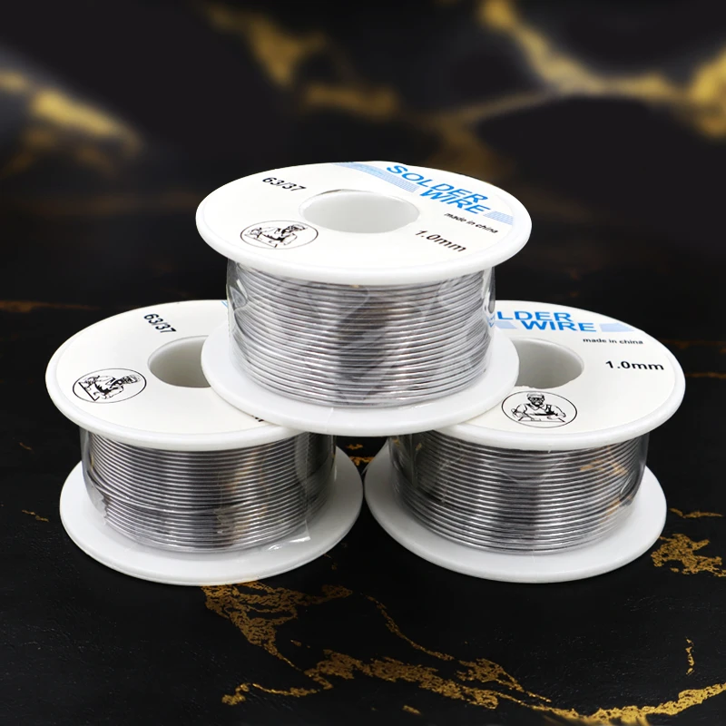 Solder Wire 50g 1.0mm/0.8mm Flux Rosin Core Weldring Tin Lead Roll Soldering Wire Tin Melt Rosin Roll No-clean FLUX 2.0% soldering wire soldering tin wire welding wires