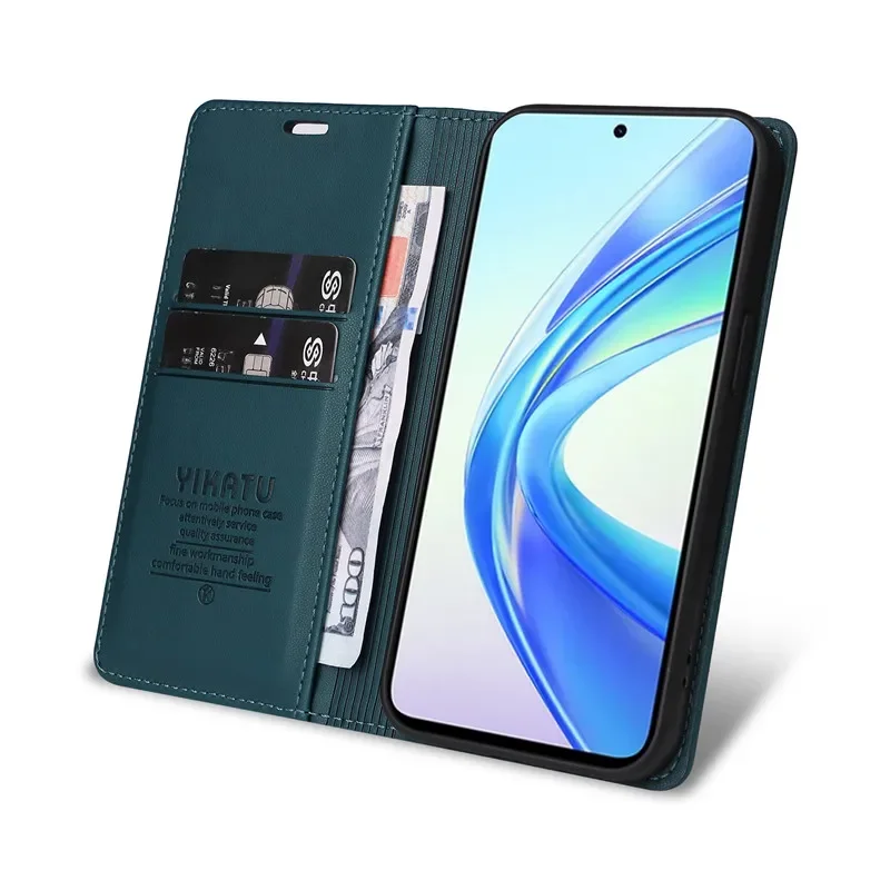 Moex Flip Case Für Huawei Honor 7X – 360° Schutz Mit Magnetverschluss, PU-Leder & Display-Schutz | Schwarz, Stoßfest