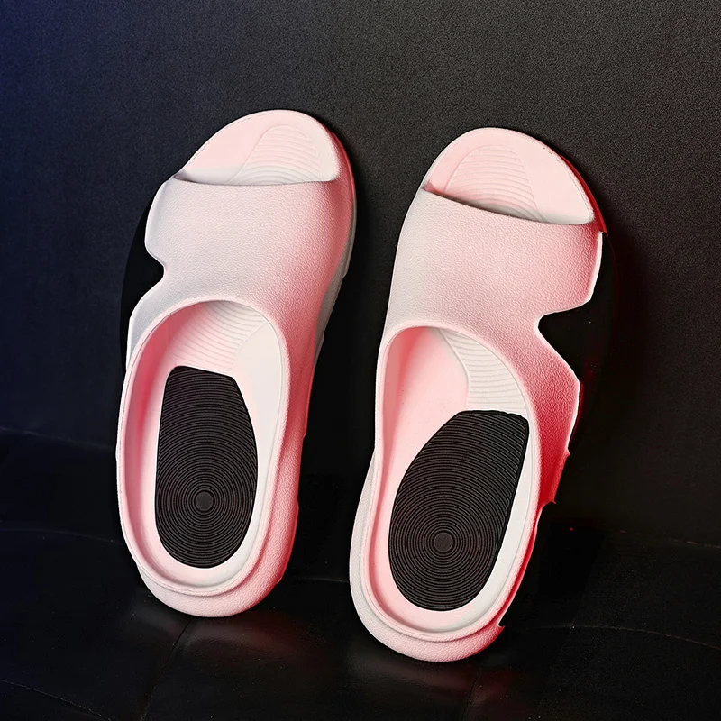 Tofflor för kvinnor och män Halkskydd med tjock sula Mjukt skum Sliders Tofflor för inomhus utomhus_voghion.com