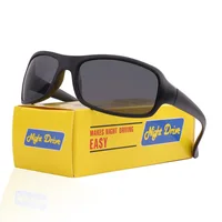 Lunettes de conduite hommes et femmes Anti-droits lunettes de Vision nocturne Anti-vent sable équitation lunettes de soleil lunettes de soleil de sport 2