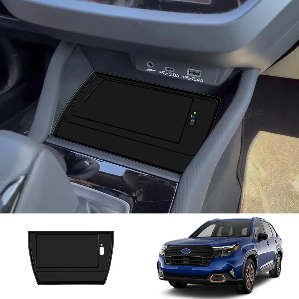 Car Wireless Charging Silicone Pad LHD For Forester + Black Wireless Charging Non-slip Silicone Pad