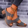 Women Summer Lightweight Hollow Sandals High Heels New Dress Chunky Open Toe Slippers Female 2024 Casual Slingback Slides Shoes 2