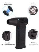 Mini Turbo Jet Fan Turbo Violent Fan 130,000 RPM Powerful Air Blower High Speed Duct Fan Brushless Motor Electric Dryer Dropship 2