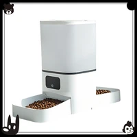 Pet Double Bowl Automatic Feeder Cat Cat Food Dog Food Self-Service Machine Smart Dog Bowl 5