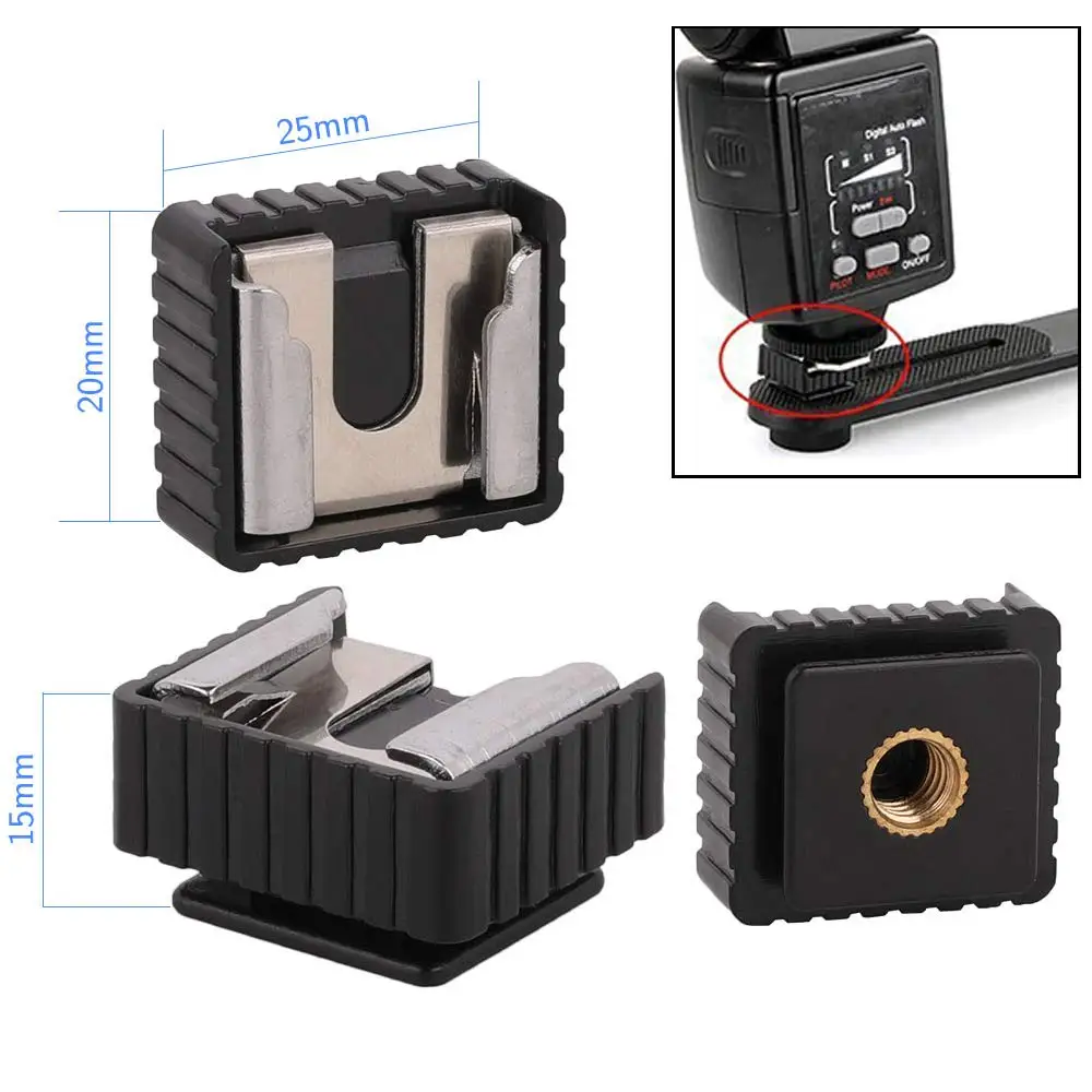 Camera Screw Mount Camera Screw Mount Set 26Pcs 1/4 Inch and 3/8 Inch Converter Threaded Screws Adapter Flash Shoe Mount